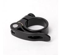 Collier de selle de vélo en alliage d'aluminium, libération rapide 31,8 mm/34,9 mm, collier de selle CNC léger pour tiges de 27,2 à 31,6 mm, noir (TS33-31,8 mm)