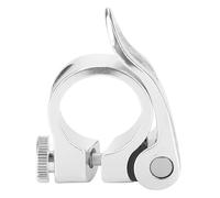 Collier De Selle De Vélo,Pince De Tige De Selle à Libération Rapide De Bicyclette Collier De Serrage De Tige De Selle De Vélo en Alliage D'aluminium pour Tige De Selle De 25,4 Mm(Silver)