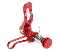 Collier de selle en alliage d’aluminium, collier de verrouillage pour tige de selle de vélo, collier de vélo léger, étanche et à dégagement rapide avec design creux CNC pour vélos (Rouge)