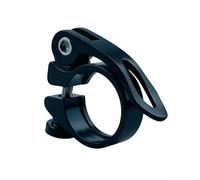 Collier de Selle Vélo Aluminium 34.9mm Quick Release | Aluminium CNC, levier pour rapide, ajustement hauteur selle, idéal pour vtt route, 28.6mm précis(Black Mid-Hole Style 31.8mm)