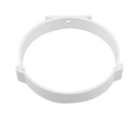 Collier de serrage Ø 100 mm - Fixation pour tuyau de ventilation - Tube rond en PVC - Pour système de ventilation par exemple dans la cuisine, la salle de bain, les WC