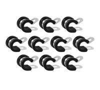 Collier de Serrage 10 MM 10 Pièces en Acier Inoxydable | Caoutchouc Anti-abrasion, Résistance à Corrosion Sel, pour Tuyau et Tubage