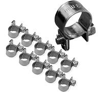 Collier de serrage, 10 PCS 304 en acier inoxydable Clip de tuyau de tuyau de carburant de ligne de fixation Super Heavy Duty T Boulon de serrage 6mm-20mm toutes les tailles(16-18Mm)