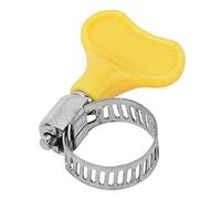 Collier de serrage, 10 pièces collier de serrage en acier inoxydable avec poignée en plastique clips de tube de tuyau(16-25mm)