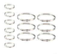 Collier de Serrage 20mm-50mm Réglable Outil Collier de Serrage | Ajustement 20-50mm, montage outil, acier non magnétique, pour idéal petits tuyaux, réparation rapide