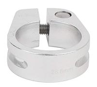 Collier de Serrage 28 6 mm en Alliage d'aluminium Type Boulon d'échappement Tuyau Descente Tige Selle pour vélo(Argent)-Bmx Clip De Siège Vélo 28.6