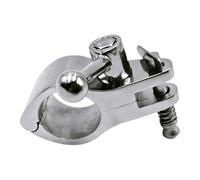 Collier de serrage à charnière en acier inoxydable pour montage de tuyaux dans les assemblages de dessus Bimini sur ponton et bateaux de console centrale (22 mm)