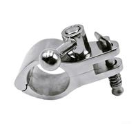 Collier de serrage à charnière en acier inoxydable pour montage de tuyaux dans les assemblages de dessus Bimini sur ponton et bateaux de console centrale (25 mm)