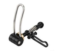 Collier de serrage à dégagement rapide pour tige de selle de vélo Brompton et pour 360 vélos pliants en alliage d'aluminium avec crochet pliable compatible avec tiges de selle de 31,8 mm (noir)