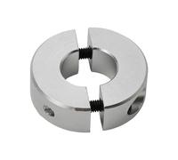 Collier de serrage à double fente Butée de profondeur de perçage en alliage d'aluminium, Type de collier de serrage à double arbre fendu, diamètre intérieur 13-30mm(25mm)