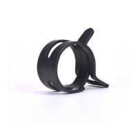 Collier de serrage à ressort en acier au manganèse 65MN traité noir, diamètre intérieur 4 à 22 mm(19mm 10Pcs)