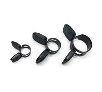 Collier de serrage à ressort en acier au manganèse noir 65 MN, 10 pièces, manchon plastique, boucle élastique for tuyau d'eau, M10-20,5(M20.5)