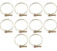 Collier de serrage à vis sans fin pour tuyau d'eau à double fil, collier de serrage, pneu, sanitaire (52 mm-57 mm)