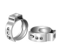collier de serrage, Assortiment de 50 colliers serrage à oreille unique en acier(5.8 7.0 mm)
