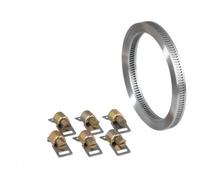 Collier de Serrage au Mètre Acier 3mx13mm avec 6 têtes - BRICODEAL - 590385