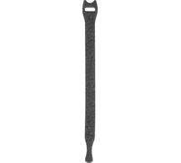 Collier de serrage auto-agrippant TOOLCRAFT KL12X200SC partie velours et partie agrippante (L x l) 200 mm x 12 mm noir