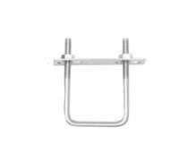 Collier de serrage carré en acier inoxydable 304, collier en U à angle droit(M10 90x150mm 1pcs)