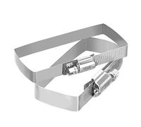 Collier de serrage carré for chemin câbles, en acier inoxydable 304, paquet 10, conduit photovoltaïque et Clip Tunnel fil for Tubes(75 * 50)