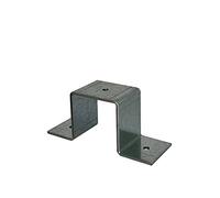 Collier de serrage carré pour tubes carrés, étrier, collier de serrage carré dans les tailles : 15 x 15 à 100 x 100 mm galvanisé (75 mm x 75 mm)