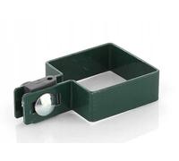 Collier de serrage carrés complet 100x100mm pour fil de Ø6mm de diamètre - Vert pour poteaux de clôture - Pinces de clôture, pince de poteau