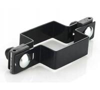 Collier de serrage carrés complète 100x100mm pour fil de Ø4mm de diamètre - Anthracite pour poteaux de clôture - Pinces de clôture, pince, pince de jambe de force, pince de poteau