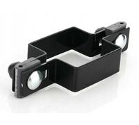 Collier de serrage carrés complète 80x80mm pour fil de Ø5mm de diamètre - Anthracite pour poteaux de clôture - Pinces de clôture, pince, pince de jambe de force, pince de poteau