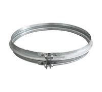 Collier de serrage conduit de cheminée pellet pour tuyau en métal galvanisé ajustable rapide ventilation tube rond cerclage pour fût tube echappement metallique collier de jonction démontable (250mm)