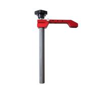 Collier de serrage configurable en alliage d'acier pour le travail du bois - 19 mm/20 mm - Clip de fixation pour établi d'atelier, bricolage, menuiserie (rouge/noir) (19 mm)