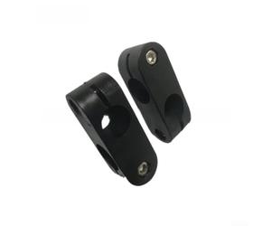 Collier de serrage croisé pour arbre de 12 mm - Collier de serrage en nylon renforcé avec boulon en T pour systèmes de support de garde-corps, connecteur de cadre d'automatisation industrielle et
