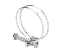 Collier de Serrage D. 100 mm Double Fil - Serrage Tuyau Flexible d'aspiration - Acier Zingué - Diamwood