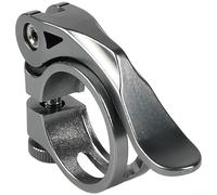 Collier de serrage de selle à dégagement rapide en alliage d'aluminium pour vélo Structure creuse à trois côtés Léger 27,2 mm 28,6 mm 30,4 mm 31,6 mm de diamètre (31,8 couleur titane)