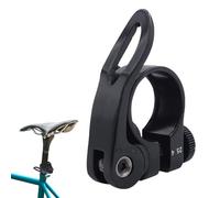 Collier De Serrage De Selle De Vélo - Aluminium Noir À Dégagement Rapide, Levier De Hauteur De Selle Réglable, Adaptateur Universel Pour Tige De Vélo, Mécanisme De Verrouillage Haute Tension | Composa
