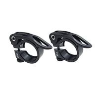 Collier de serrage de selle de vélo, collier de serrage de selle, collier de serrage de selle de vélo 2 pièces collier de serrage de tige de selle de vélo 30 mm en alliage d'aluminium clip de tube de