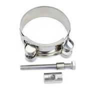 Collier de serrage de style européen en acier inoxydable 304, 17-174 mm, plusieurs tailles, pour tuyau d'échappement circulaire, air et eau, Chine, 17, 19 mm