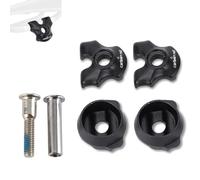 Collier de serrage de tige de selle de vélo, 7x9mm clip de tube de tige de selle de vélo avec vis d'installation vis de cyclisme en acier inoxydable tige de tube de selle pour