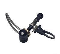 Collier de serrage de tige de selle de vélo en alliage d'aluminium 31,8 mm à dégagement rapide pour et 360 vélos pliants, léger avec crochet pliable, finition anodisée (noir)