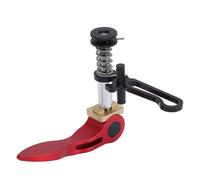 Collier de serrage de tige de selle en alliage d'aluminium pour vélo pliant 3sixty, poignée à dégagement rapide, collier de serrage de tige de selle, crochet pliable intégré, (Black) (Red)
