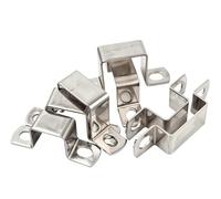 Collier de serrage de tuyau de selle en acier inoxydable 304, carré, rectangulaire, en forme de M, en forme de U, épais(100 x 100 (1Pcs))
