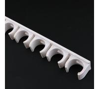 Collier de serrage de tuyau d'eau en PVC PPR,support de tuyau,crochet de tube d'eau,clip de tube,raccords de systèmes d'irrigation de jardin,16mm,20mm,2 pièces - Type WHITE-32mm