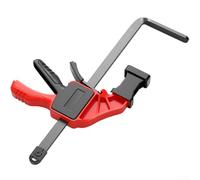 Collier de serrage de type F pour rail de guidage de scie à chenille, serrage maximum de 90 kg, mécanisme de libération rapide avec embouts de protection en caoutchouc, compatible avec la plupart des