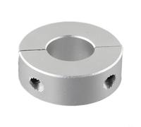 Collier de serrage double fendu en alliage d'aluminium pour montage d'arbre, diamètre intérieur de 13 mm à 30 mm, compatible avec vis à capuchon DIN 912, fixation en deux pièces pour ensemble de