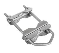 Collier de Serrage Double - Maclean - MCTV-921 - Acier Galvanisé - Montage Antenne - Résistant à la Corrosion