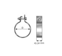 Collier de serrage, échappement DINEX 99704