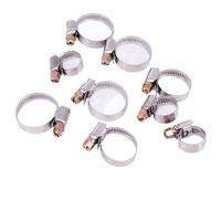 Collier de serrage en acier inoxydable 201, 5 pièces, fermoir de tuyau d'eau de Style allemand, outil de fixation de raccord de Tube de 9mm de large(70-90mm)