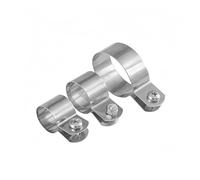 Collier de serrage en acier inoxydable 304, diamètre 10mm-60mm, Clip de mise à la terre, boucle de tuyau, cheval avec vis, écrous, accessoires de quincaillerie(20mm)