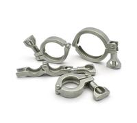 Collier de serrage en acier inoxydable de qualité SS 304 de 1 "3,5 pouces, 2,5 pouces, 3 pouces, 4 pouces, adapté aux raccords de tuyaux fabriqués par eux-mêmes avec des anneaux (K25.4)