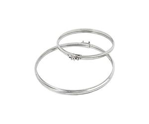 Collier de serrage en acier inoxydable pour conduits et tuyaux de fumée 160