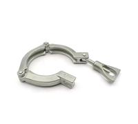 Collier de serrage en acier inoxydable SS304 1 à 8 pouces, grade 3, avec joint silicone, adapté aux raccords brides tuyaux fabriqués par nos soins(10 Pcs,5 inches x K145)
