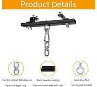 Collier De Serrage En Acier Robuste, Support De Sac Lourd, Muay Thai, Entraînement Mma, Anneaux De Gymnastique, Cordes D'escalade, Support De Sac Lourd, Capacité De 226,8 Kg