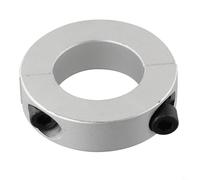 Collier de serrage en alliage d'aluminium à double axe fendu, 2 pièces noires, vis à capuchon 912, oxyde DIN, anti-salissure avec clip ID 6 mm, 40 mm, format pour /M6 (40 mm)